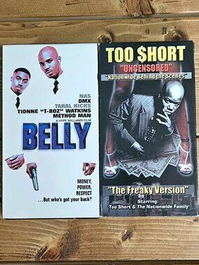 Belly / Too $hort “Uncensored – The Freaky Version” VHS Bundle – HipHop Classics